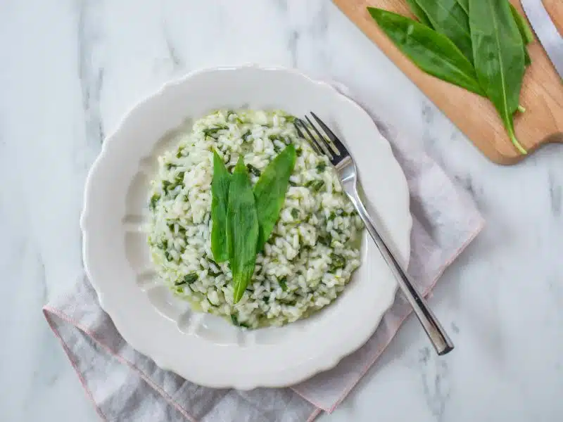 Rizoto s medvedím cesnakom -  lahodný krémový recept